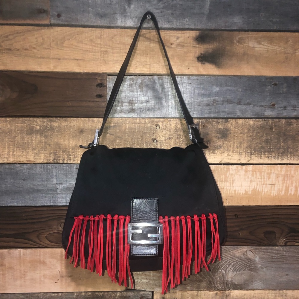 đź’•SOLD đź’•Custom*** Fendi Shoulder Bag w/ fringe - Picture 2 of 7